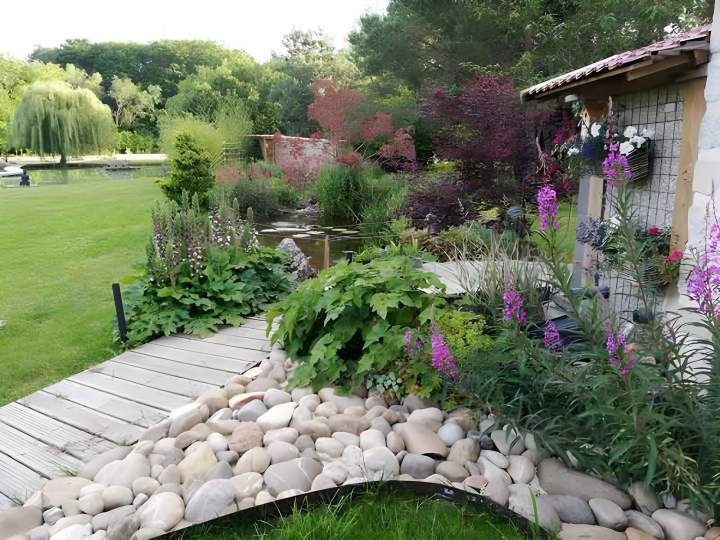 Jardin dehors près d'Orléans 